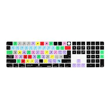 Imagem de XSKN Photoshop Shortcut Silicone Keyboard Cover Skin para Apple iMac M1 lançado em 2021 61.0 cm Magic Keyboard com Touch ID e teclado numérico A2520 - layout UE e EUA (não combina com outros modelos)