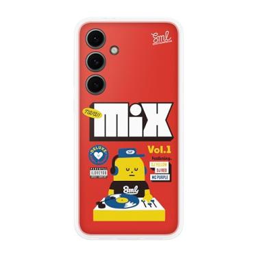 Imagem de Samsung Capa para celular Galaxy S24 FE Flipsuit, cartão interativo incluído sincroniza com tela, personalizável para diferentes designs de exibição, versão dos EUA, vermelho