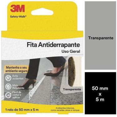 Imagem de Fita Antiderrapante Safety WALK Transparente 50MM X 5M - 3M