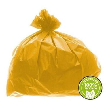 Imagem de Saco De Lixo Super Leve 40 Litros Amarelo 100un - HIGIPACK