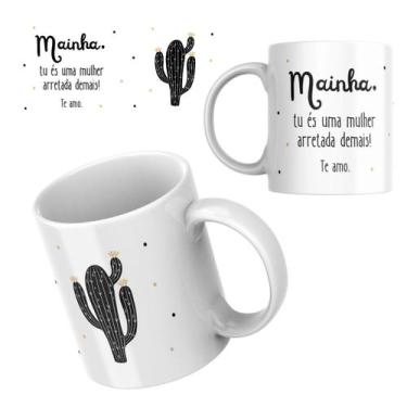 Imagem de Caneca Xicara de Porcelana Personalizada para Presente do dia das Mães