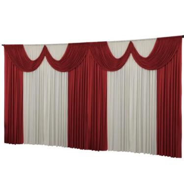 Imagem de Cortina Para Igreja 6 Metros Tecido Poliéster Premium Decora - Dennis 