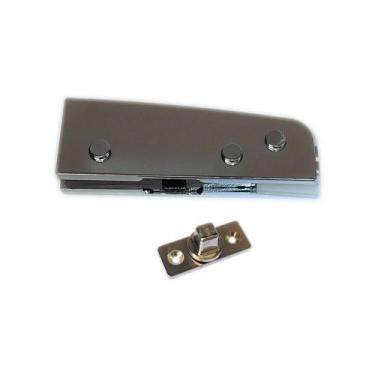 Imagem de Dobradiça inferior + pivô para porta pivotante de vidro temperado blin