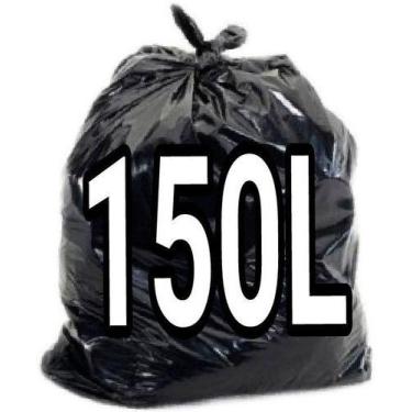 Imagem de Saco De Lixo 150 Litros Super Reforçado Preto 50 Un - HIGIPACK