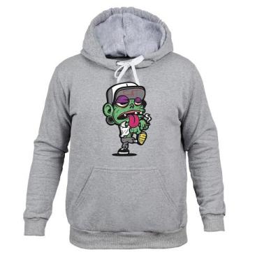 Imagem de Moletom 100% Algodão Flanelado Zé Verdonho - Surprass, Cinza, P