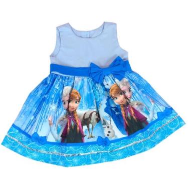 Imagem de Vestido Frozen Gelo Festa Infantil Tematica - Ateliê Iza Rocha, 02