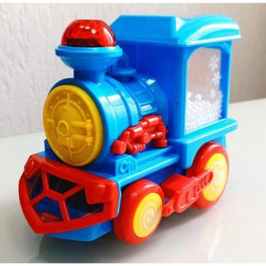 Imagem de Trem Locomotiva Infantil Solta Fumaça E Luzes  E Sons Fun Train - Toy 