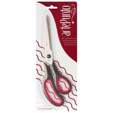 Imagem de Tesoura Multiuso Costura artePunto Preta/Vermelha 24,5 cm - 9-5/8 Pole