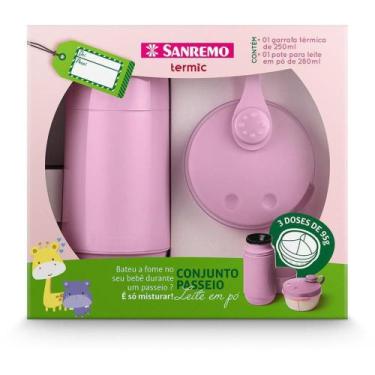 Imagem de Garrafa Térmica Rosca 250ML + Dosador Leite RS - Sanremo