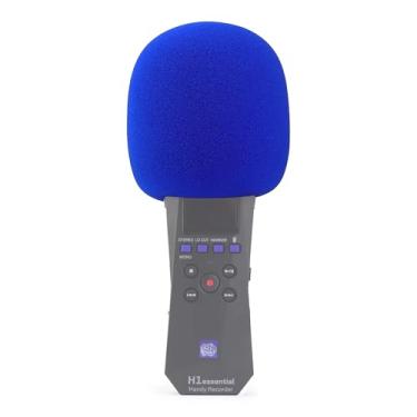 Imagem de LEFXMOPHY Filtro Pop para gravador estéreo Zoom H1essential (modelo 2024, série Essential) capa de espuma azul
