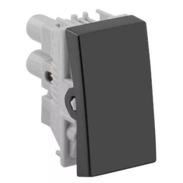 Imagem de Módulo Interruptor Tecla Simples 10A 250V Simon 35 Preto Grafite