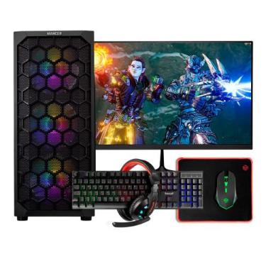Imagem de PC Gamer Completo Mancer, AMD RYZEN 5 5600GT, 16GB DDR4, SSD 480GB, Co
