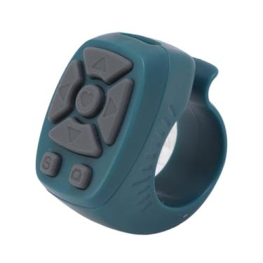 Imagem de Virador de Página de Controle, Virador de Página na Ponta do Dedo para TikTok, Controlador de Vídeo Bluetooth de 7 Teclas para Tirar Fotos, Assistir Vídeos, Ler Romances (verde