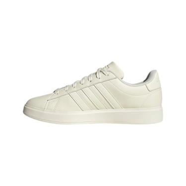 Imagem de adidas Grand Court 2.0 Tênis esportivo masculino, Branco/Off Branco/Alumina, 35