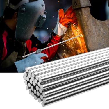 Imagem de UNIFAMILY Haste de solda TIG de aço inoxidável ER308L de 3/81.3 cm x 40.6 cm, haste de solda de aço inoxidável, haste de enchimento Tig de 0,5 kg, baixa resistência à corrosão, hastes de soldagem,