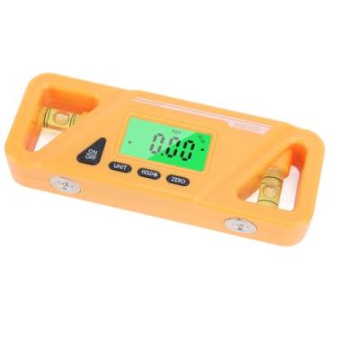 Imagem de Transferidor Digital, Tela LCD Retroiluminada, Localizador de ângulo Digital, 4 Botões, 90 180 Graus, para Manutenção de Madeira (Laranja)