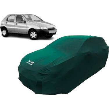 Imagem de Capa Automotiva Com Logo Fiat Palio 4 Portas De Tecido (Verde)