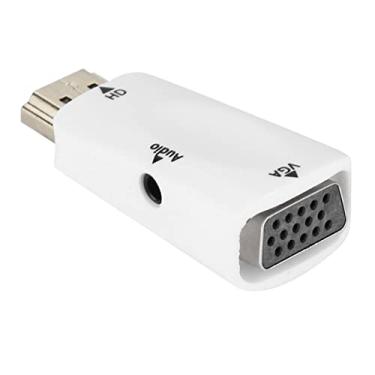 Imagem de Adaptador Conversor para VGA Banhado a Ouro, 1080P Com Saída de áudio de 3,5 Mm, para Laptop, DVD Player, Projetor, Tamanho Pequeno, Alimentação da Porta, Chipset Integrado