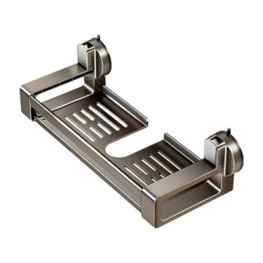 Imagem de Ioensy Prateleira de chuveiro cesta prateleira ventosa barra deslizante prateleira chuveiro saboneteira suporte