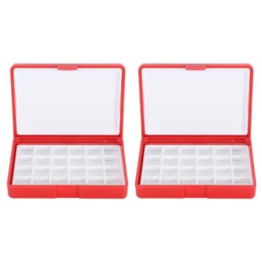 Imagem de Caixa de Paletas de Proteção de Tinta Caixa de Aquarela Armazenamento de Tinta, Paletas de Plástico Portáteis para Artistas, Acrílicos, Batons, Com Design Particionado para Fácil