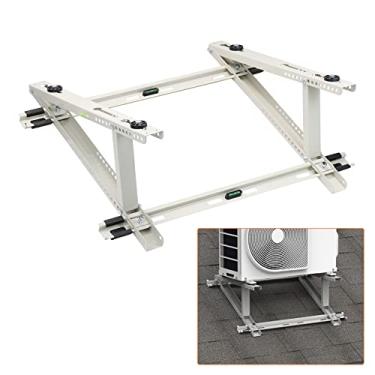 Imagem de GCGOODS Suporte De Montagem No Telhado Do Condicionador De Ar Para Unidade De Ar Condicionado De Bomba De Calor Dividida Sem Dutos, Design De Ângulo Ajustável Para Estabilidade E Nível, Universal Para
