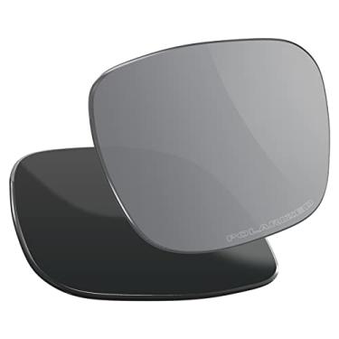 Imagem de Vaep Lentes de reposição de policarbonato para óculos de sol Oakley Fuel Cell OO9096 - titânio prateado polarizado