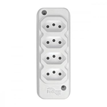 Imagem de Tomada Barra Techna Quadrupla 2Polos+T 10A Branco