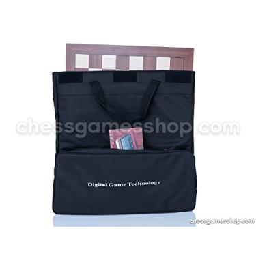 Imagem de DGT Bolsa de transporte de xadrez preta para tabuleiro, peças, relógio e acessórios – adequada para e-boards ou jogos GO para – Preta