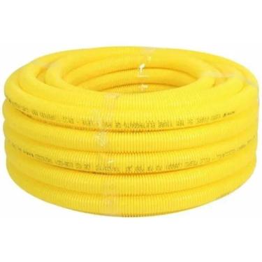 Imagem de Conduite corrugado dinop 1polegada amarelo 50 metros