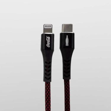 Imagem de Elite Cable Coca-Cola MFi Lightning para USB-C 1.2M Preto - IWILL, PRE