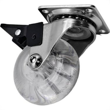Imagem de Rodizio Silicone Soprano Base Giratoria Com Trava 50Mm