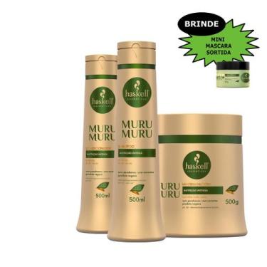 Imagem de Kit Haskell Murumuru Shamp cond masc 500ml Mimo
