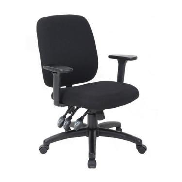 Imagem de Cadeira de Escritório Diretor Giratória Walle Preta - Mobly