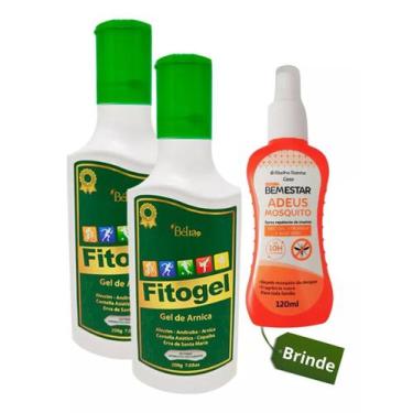 Imagem de 2 Fitogel  Gel de Arnica 10 Ervas + Spray Repelente Contra Insetos Bem