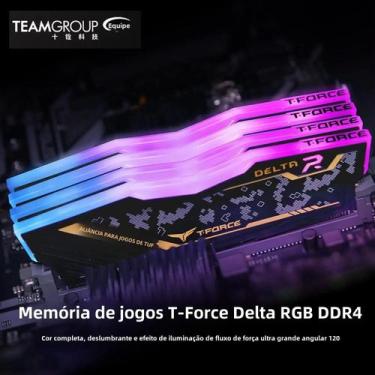Imagem de Memória RAM TEAMGROUP T-Force Delta RGB DDR4 - 8GB ou 16GB - 3200MHz/3