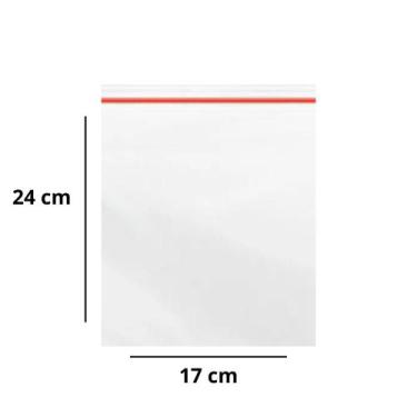 Imagem de Saco Zip Lock 17x24 - nº8 c/100un - Talge