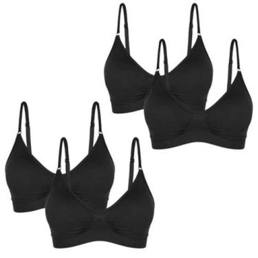Imagem de Kit 4 Sutiãs Lupo Loba Original Sem Costura Com Bojo Removível Reforça