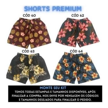 Imagem de Shorts Floral Masculino Tactel Praia Verao Neymar Ref  370 - FR, Quero