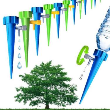 Imagem de Kit 12 Gotejador Irrigador Automático Acoplável Garrafa Pet Plantas Go