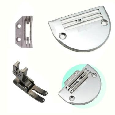 Imagem de Kit 4 Carreiras Leve, Chapa Dente Calcador - Maquina Costura - MEGATEX
