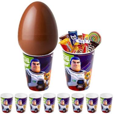 Imagem de Kit 5 Copos Base para Ovo de Páscoa 320ml Toy Story Buzz Lightyear - P