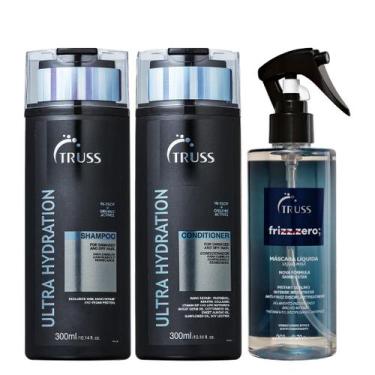 Imagem de Truss Ultra Hydration Kit Shampoo Condicionador e Frizz Zero Spray 260