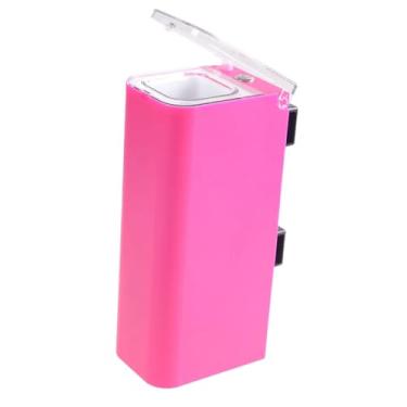 Imagem de oshhni Iscas de pesca enchendo luz brilhante isca macia intensificadora com orifício de drenagem equipamento de pesca aquático para iscas iluminantes ao ar, Rosa