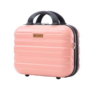 Imagem de Frasqueira Necessaire Viagem Maquiagem com Elástico Allabard, Rosa, Cl