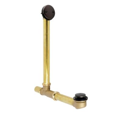 Imagem de Kingston Brass DTT2165 DTT2165 40,64 cm (16"), dreno de transbordamento e resíduos de banheira de 56,35 cm de comprimento, bronze polido a óleo