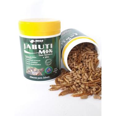 Imagem de Ração Mega Food Jabuti Mix 70g com larvas desidratada 