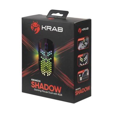 Imagem de Mouse Gamer Quanta Krab Shadow KBGMD30 - com e Sem Fio - 4000DPI - 6 B