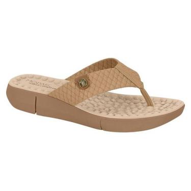 Imagem de Chinelo Feminino Ortopédico Modare Esporão palmilha anatômica, Camel, 