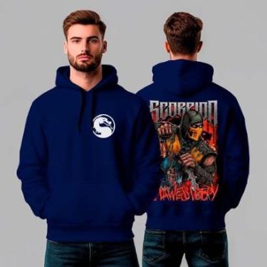 Imagem de Moletom Canguru Estampado Skorpion Mortal Kombat REF1294-Masculino