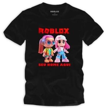 Imagem de Camiseta Roblox personalize seu nome Adulto e Infantil menina e menino
